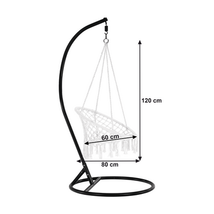 Scaun suspendabil, alb, AMADO 2 NEW