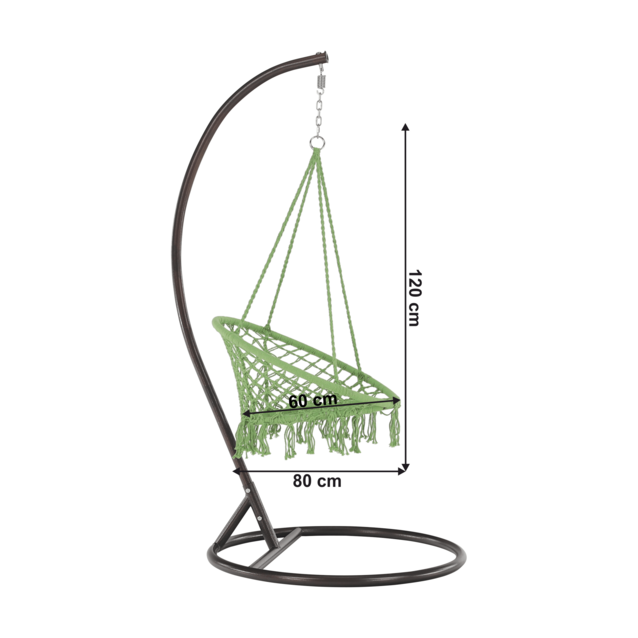 Scaun suspendabil, verde greenery, AMADO 2 NEW