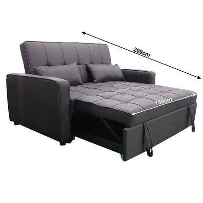 Canapea extensibilă, maro, FRENKA BIG BED NEW