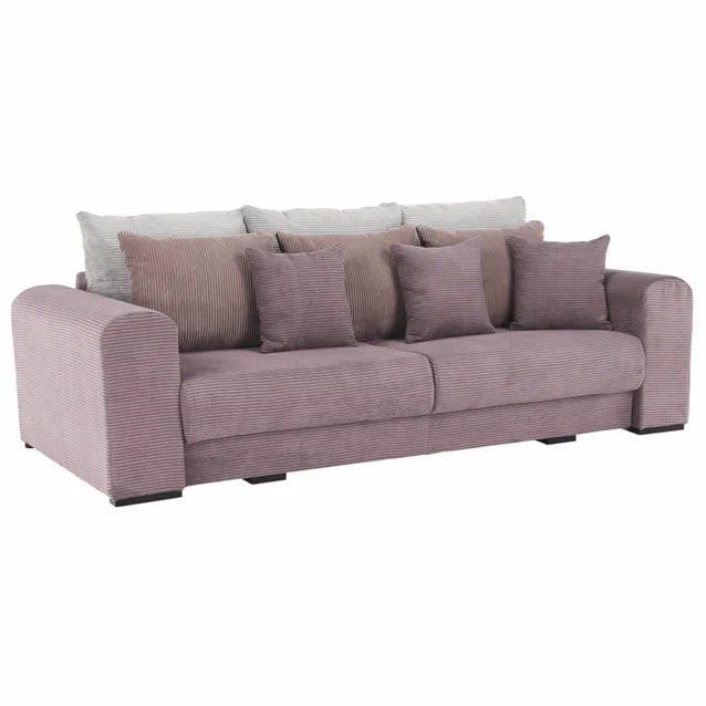 Canapea foarte spaţioasă, gri/gri deschis/bej, GILEN BIG SOFA