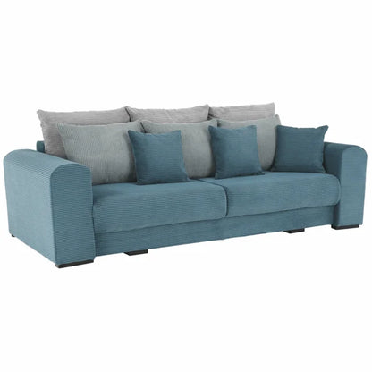 Canapea foarte spaţioasă, gri/gri deschis/bej, GILEN BIG SOFA