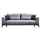 Canapea extensibilă, gri deschis/ gri, GRACE BIG SOFA