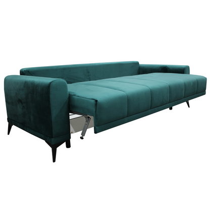 Canapea extensibilă, smarald/ muştar, GRACE BIG SOFA