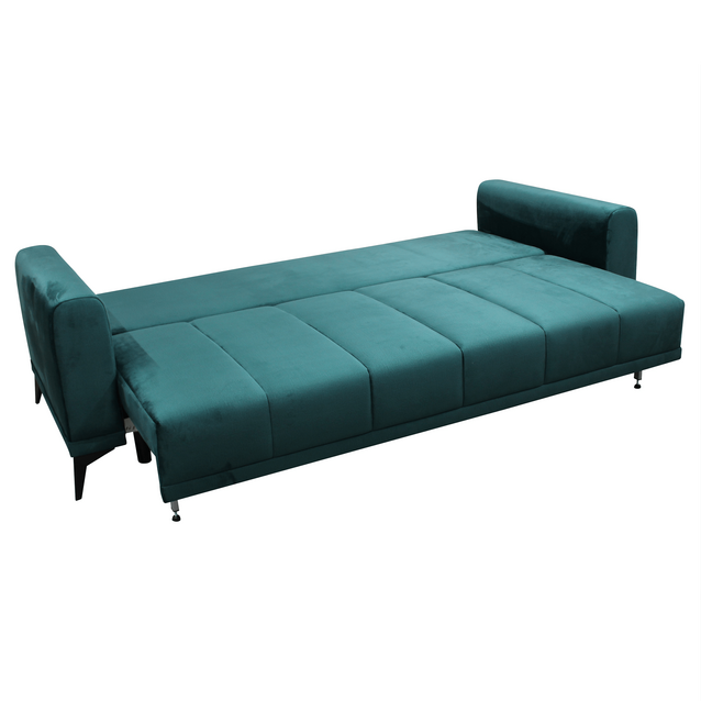 Canapea extensibilă, smarald/ muştar, GRACE BIG SOFA