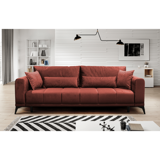 Canapea extensibilă, teracota, GRACE BIG SOFA