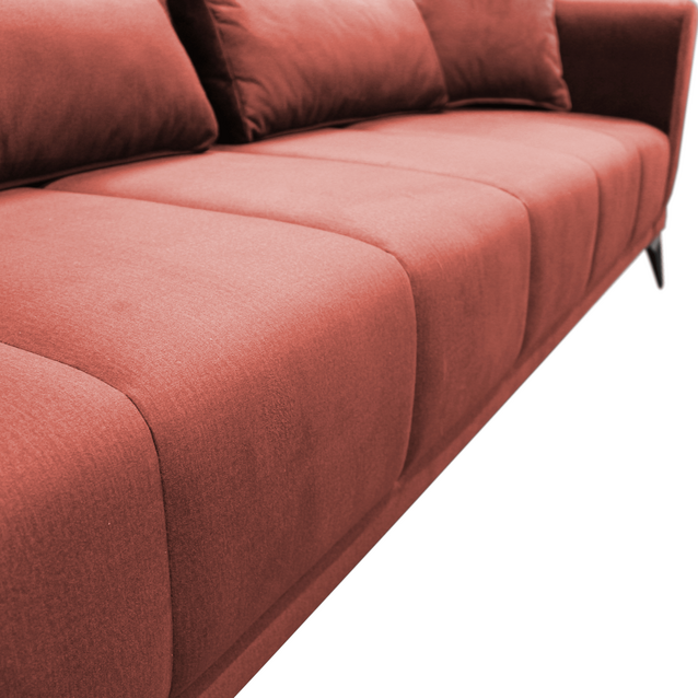 Canapea extensibilă, teracota, GRACE BIG SOFA