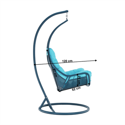 Balansoar suspendat, albastru / turcoaz, TALISE